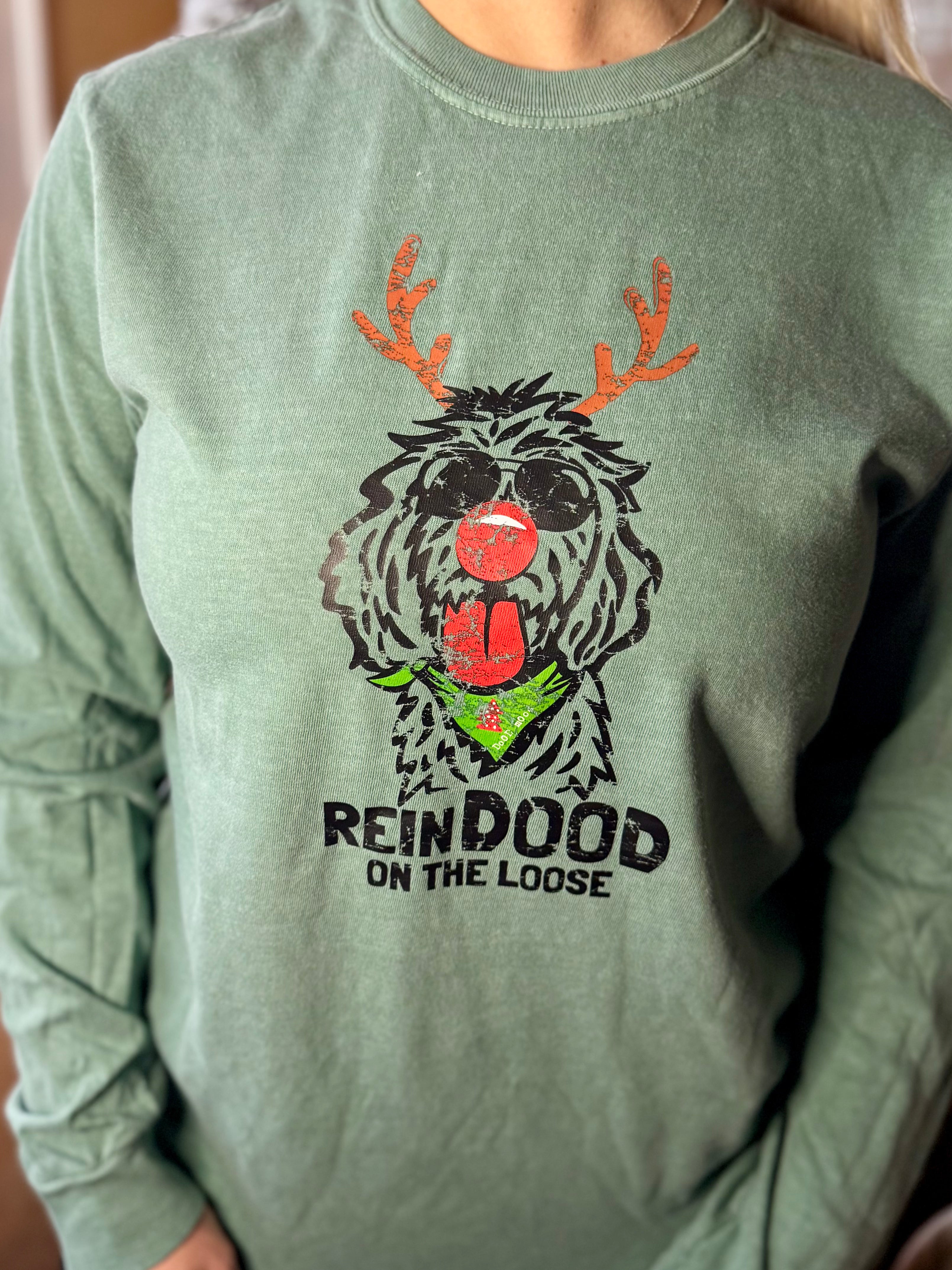 ReinDOOD on the Loose LS - Light Green