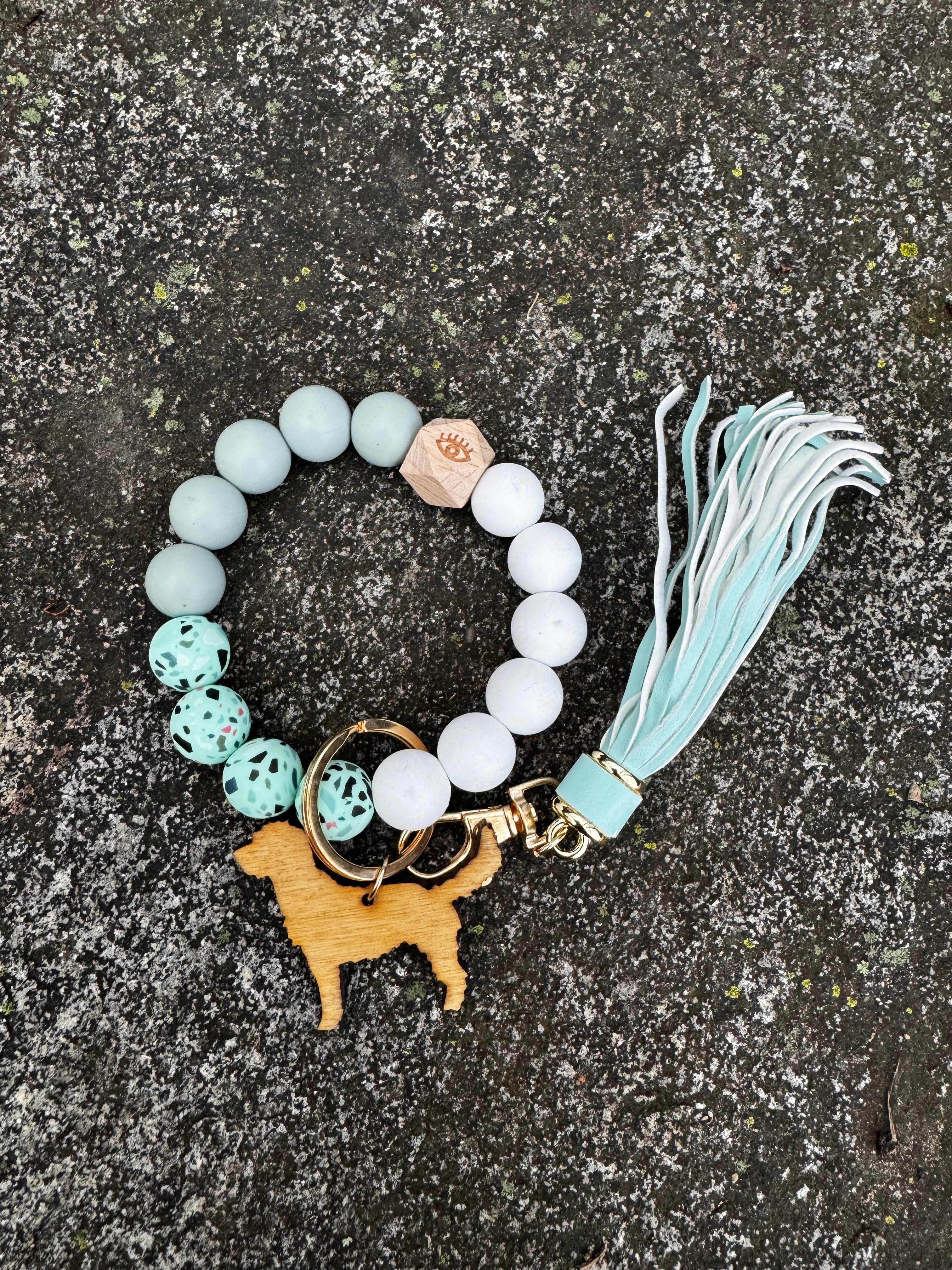 **SALE** KEYCHAIN - Mint Tassel