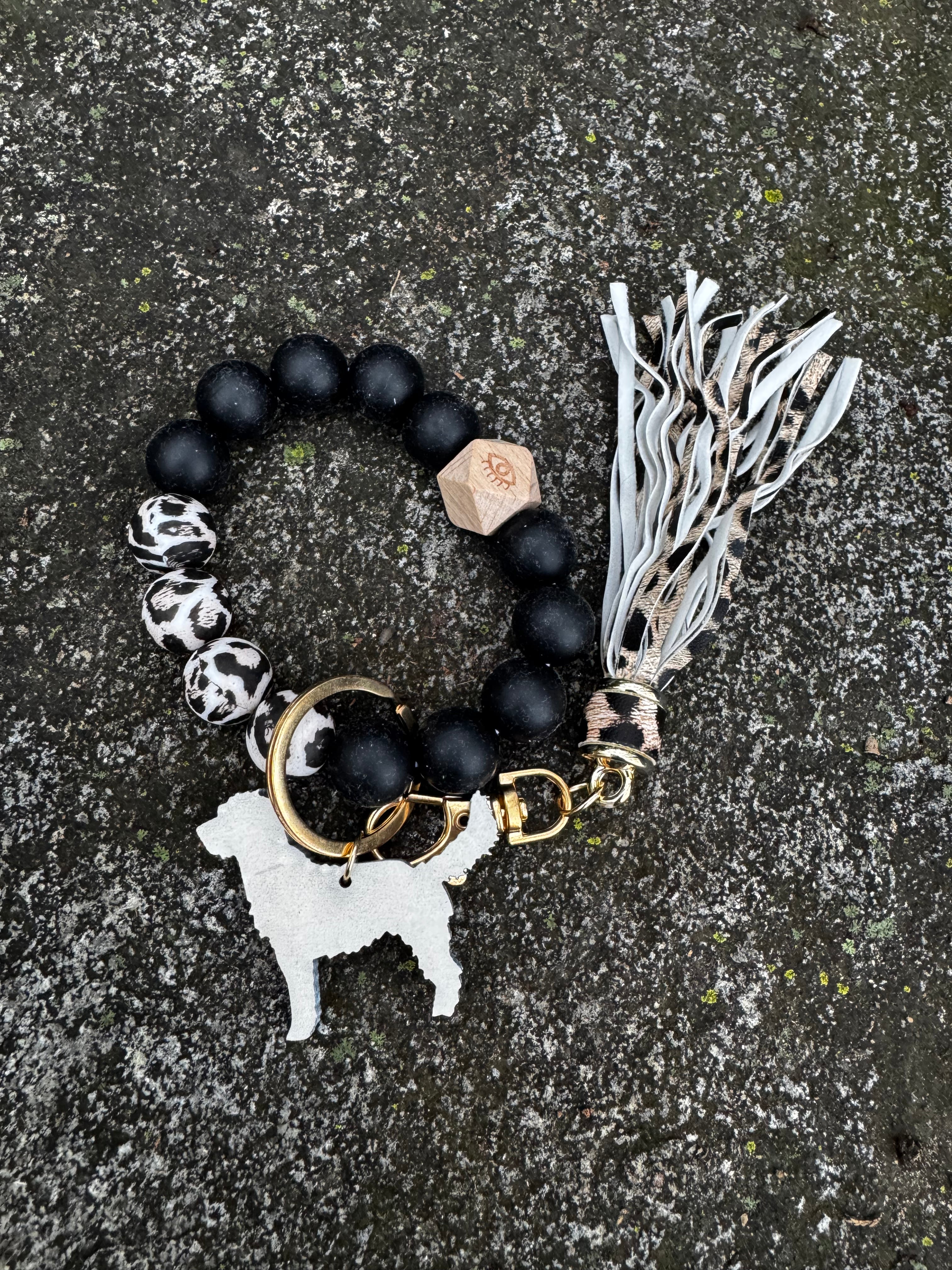 **SALE** KEYCHAIN - Cheetah Tassel