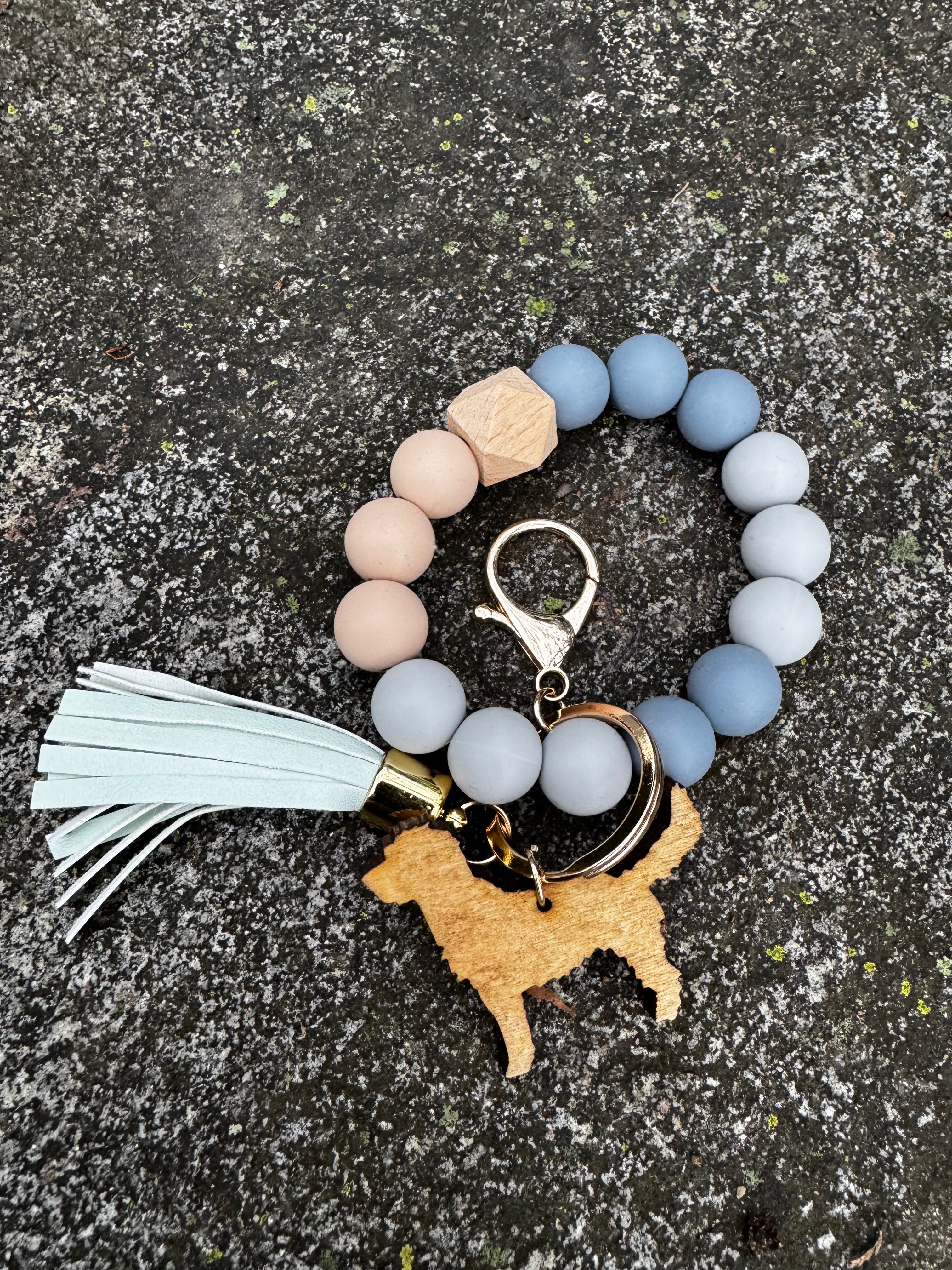 **SALE** KEYCHAIN - Mint Short Tassel