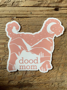 Mountain Dood Mom Sticker - Blush