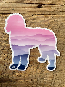 Sunset Mountain Dood Sticker