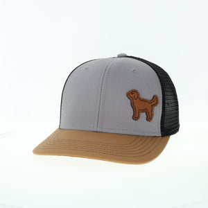 Leather Patch Tri Color Trucker