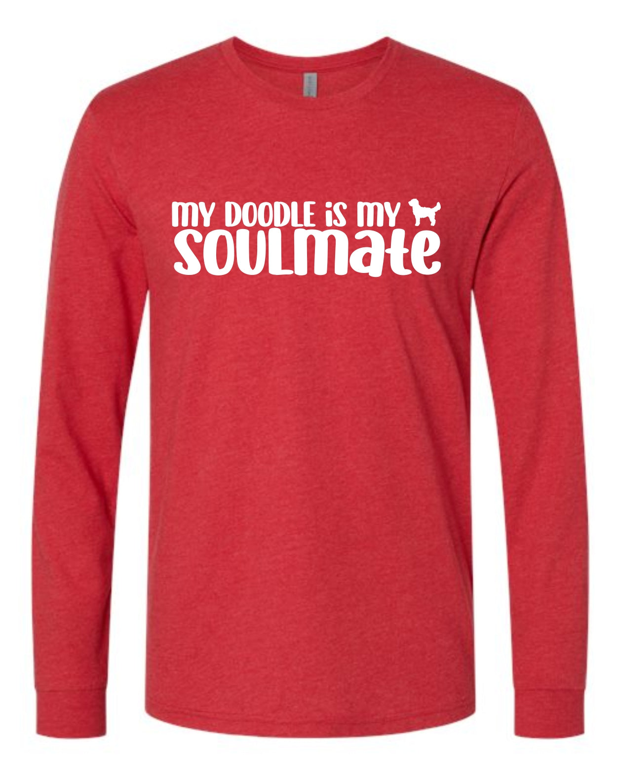 Soulmate LONG SLEEVE T Shirt - Heather Red